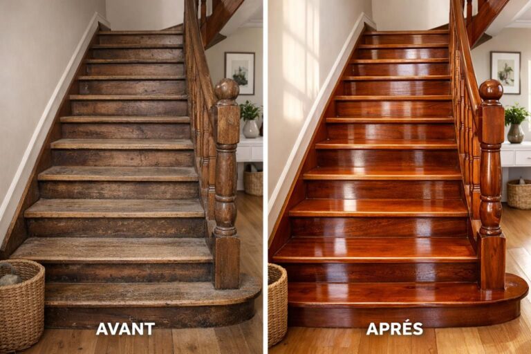 Comment redonner vie à un escalier en bois grâce à une vitrification réussie