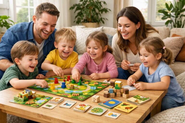Notre sélection des meilleurs jeux de société coopératifs pour enfants de 5 ans en famille