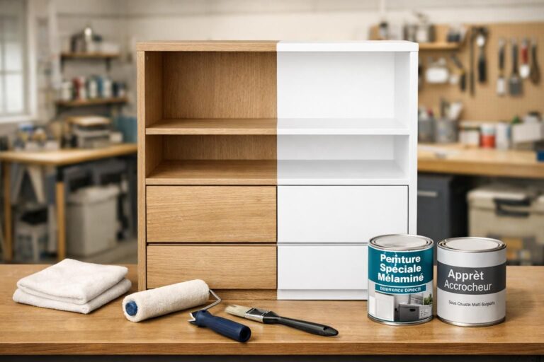 Renovation : nos astuces pour peindre un meuble en mélaminé sans ponçage