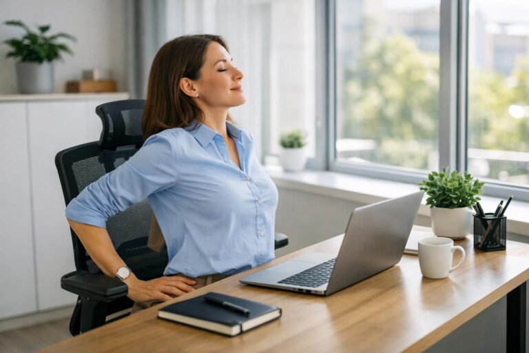 Santé au travail : exercices simples pour soulager votre dos devant l&rsquo;ordinateur