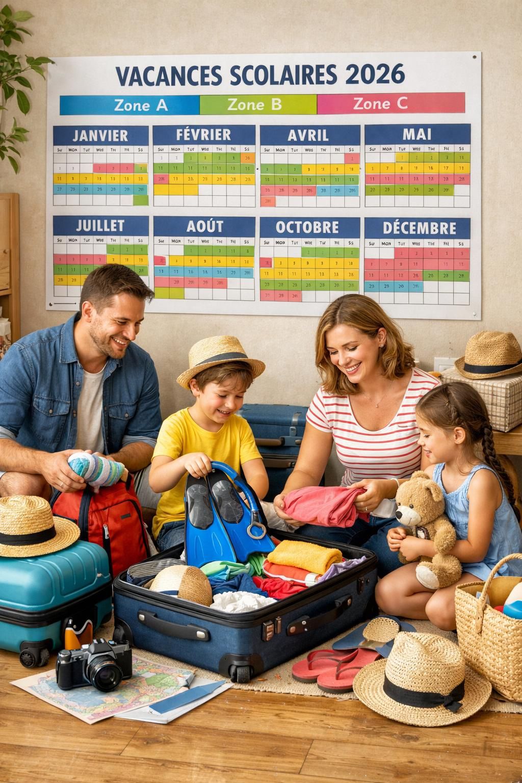 découvrez le calendrier complet des vacances scolaires 2026, zone par zone, pour mieux planifier vos congés et organiser votre année scolaire en toute sérénité.